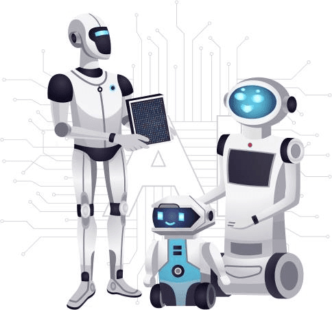 AI robot experts at work