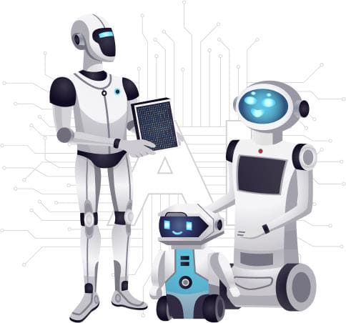 AI robot experts at work